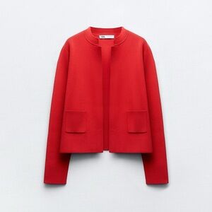 Zara Open Knit Blazer